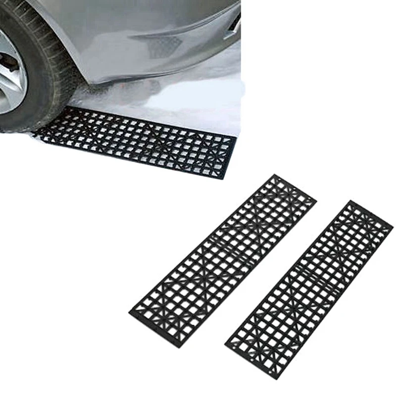 4Pcs Car Snow Mud Off Plate Tire Traction Foldable Skid Plate Nonslip Mat Sand Snow Chain Wheel Anti Skid Snowboarding