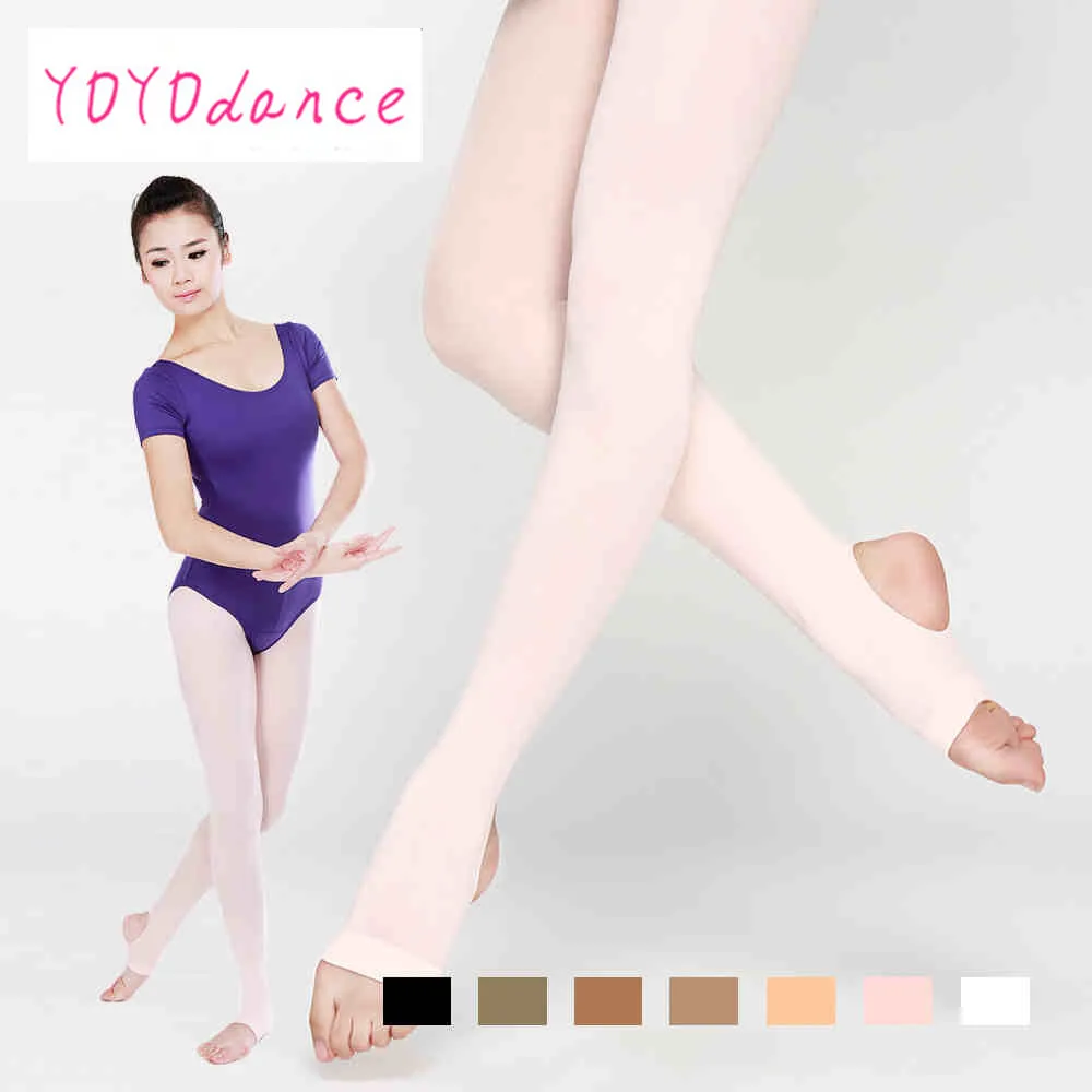 Women Stirrup Tights Child Pantyhose Professional Ballet Stocking Cat Lady Leotard Ballet Pantyhose Adult Dance Wear For Girls