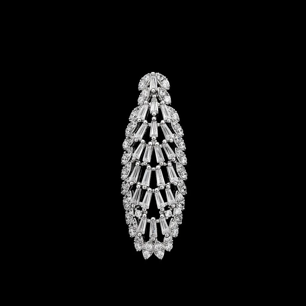 

Ожерелье Серьги-капли Дубай Полный комплект свадебных украшений для свадьбы Набор цирконий