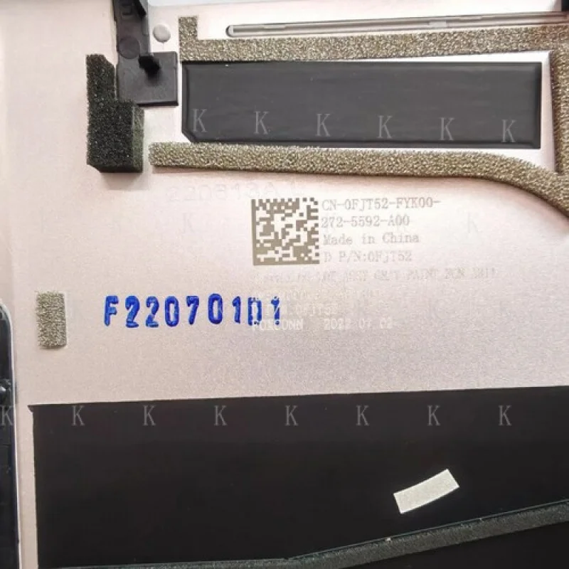 غطاء قاعدة سفلي جديد C 98% فضي لهاتف Dell XPS 13 Plus 9320 (2022) 0FJT52