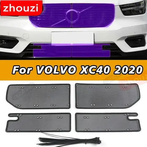 Middle Insect Screening Mesh Front Grille Net Anti-mosquito Dust Protection Cover Trim For VOLVO XC40 2020