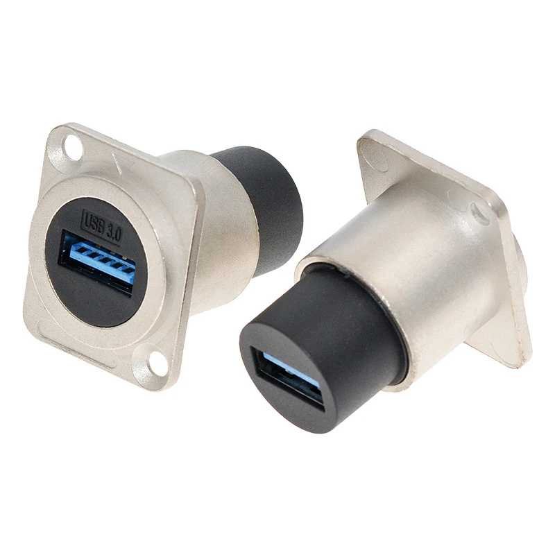 1Pcs Metal D Type Socket Module USB3.0 Connector/HDMI 2.0-compatible /RJ45 Straight Through Network CAT6 Panel Mounting Type C