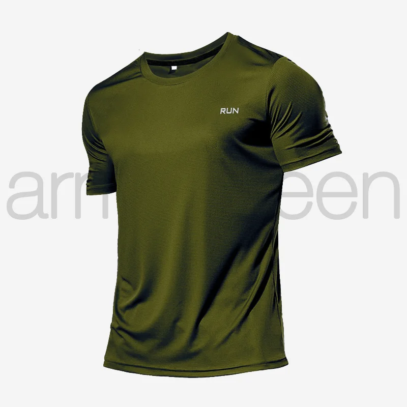 Lange und kurz ärmel ige T-Shirt Fitness Sport Tops Morgen laufen Eis Seide schnell trocknen Outdoor Bergsteigen Sport kleidung Männer – Detail 29