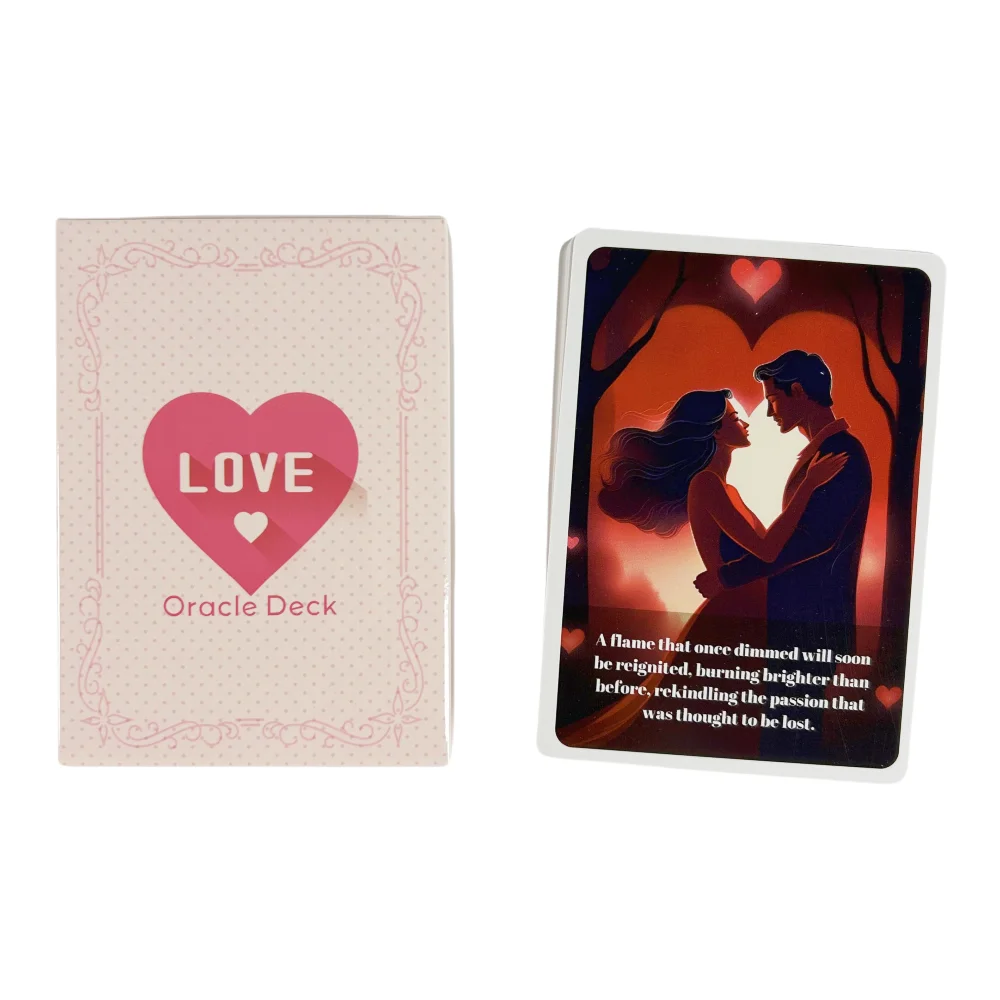 بطاقات الحب الجديدة Oarcle بطاقات قراءة الحظ النسخة الإنجليزية أوراكل سطح السفينة العرافة مصير بوراد ألعاب أوراق اللعب