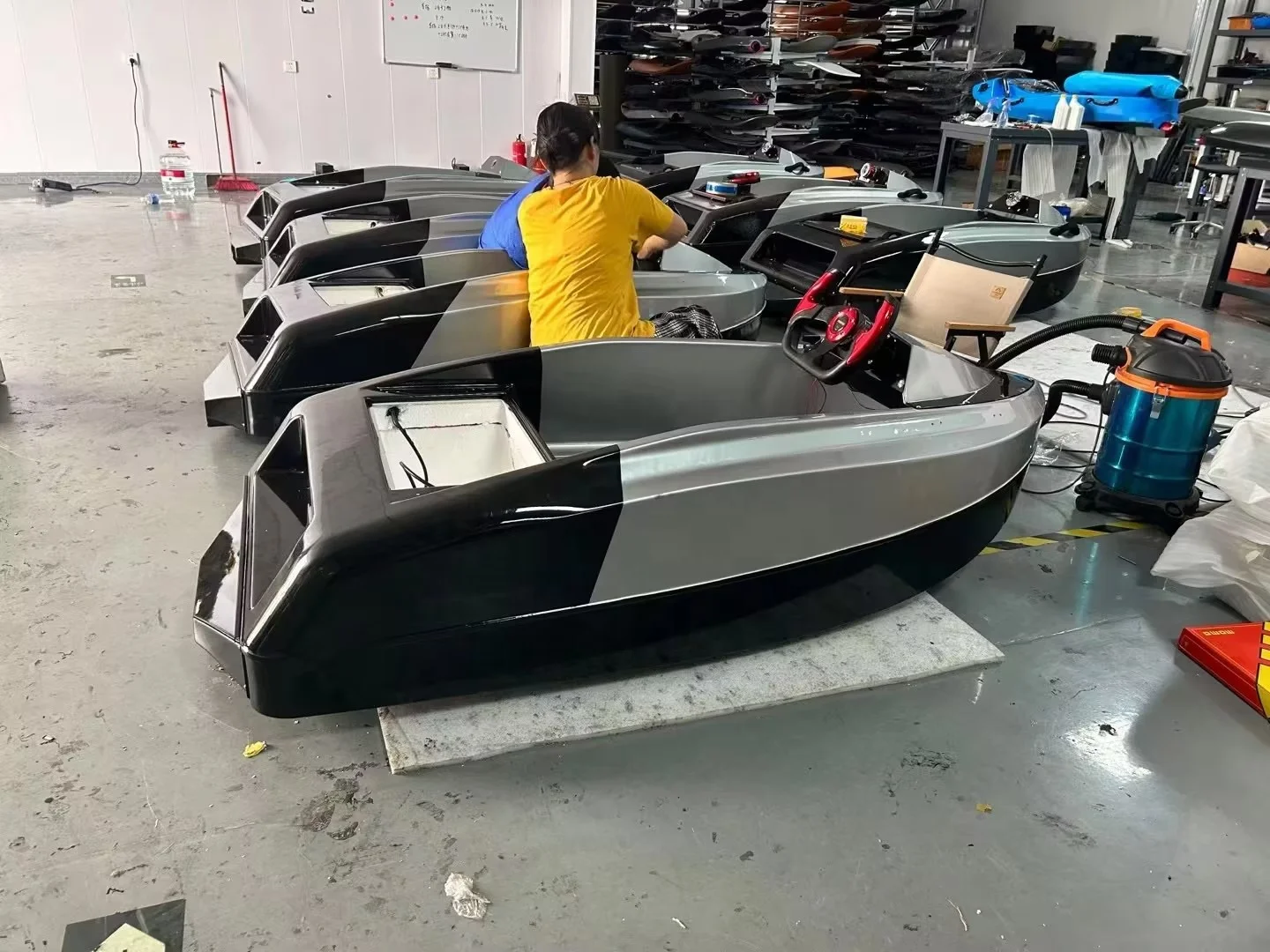 Mini Barco de chorro de agua de velocidad rápida, 15kW, 72v, Kit de Kart de carreras, pequeño, Personal, barato, a la venta con motor de chorro