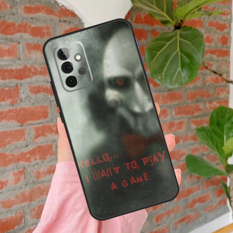 Jigsaw Saw Horror Phone Case For Samsung Galaxy A54 A34 A14 A55 A35 A25 A15 A52 A32 A12 A51 A71 A13 A33 A53