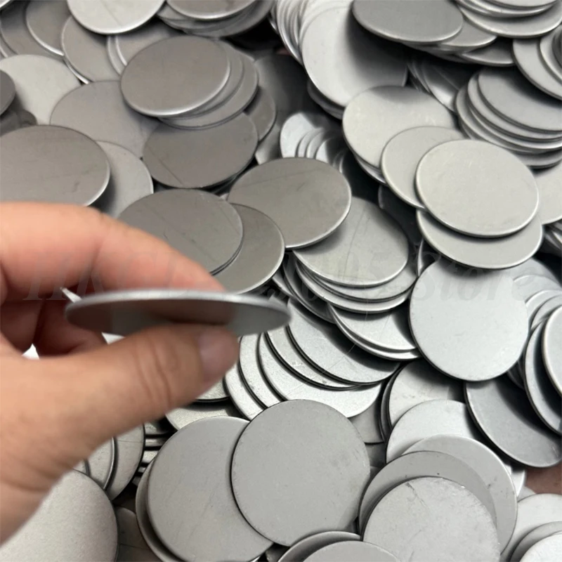 Placa de hierro redonda sólida de 14-141mm de diámetro, disco de hierro, hoja de hierro redonda plana, junta de hierro Circular, para sellar y soldar tubos redondos