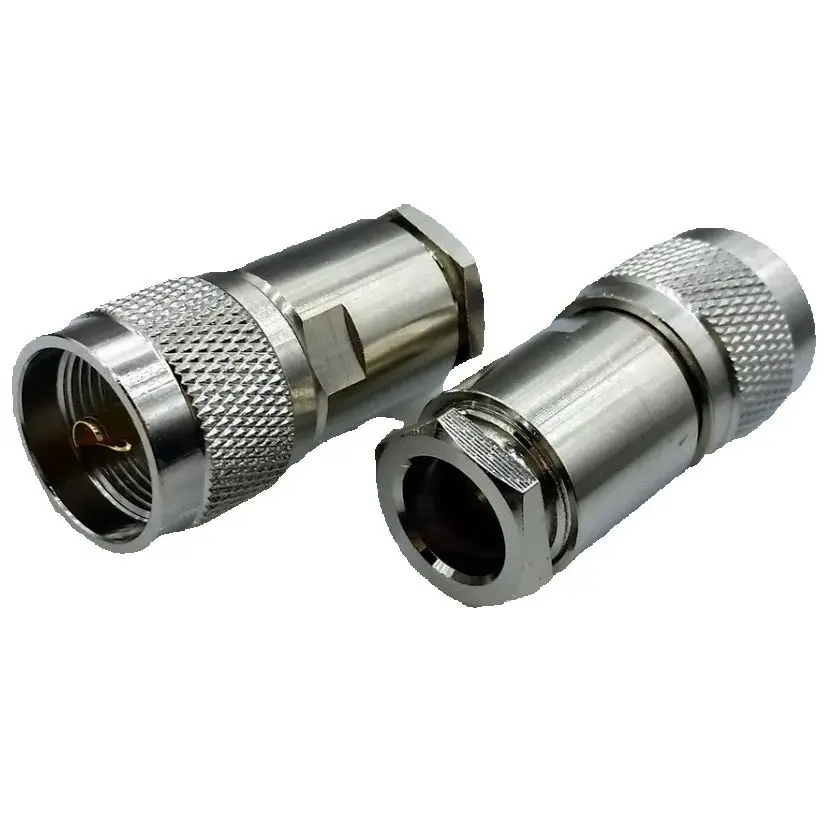 50-7 UHF M Type Male SL16-J-7 Outdoor Antenna Connector For Walkie Talkie RF Connector For LMR400 RG214 50-7 Coaxial Cable 1Pcs