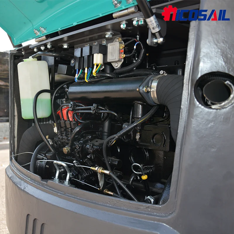 Nicosail 1.8 Ton New Mini Garden Backhoe Digger Excavator with Rotary Arm Cheap Small Tracked Excavator Engine As Core Component