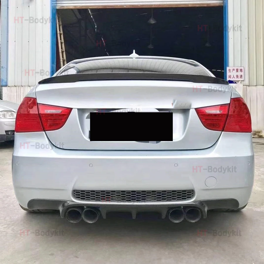 For BMW 3 Series M3 E90 E92 E93 Upgrade Carbon Fiber  Car Rear Bumper Diffuser Splitters 2005-2011