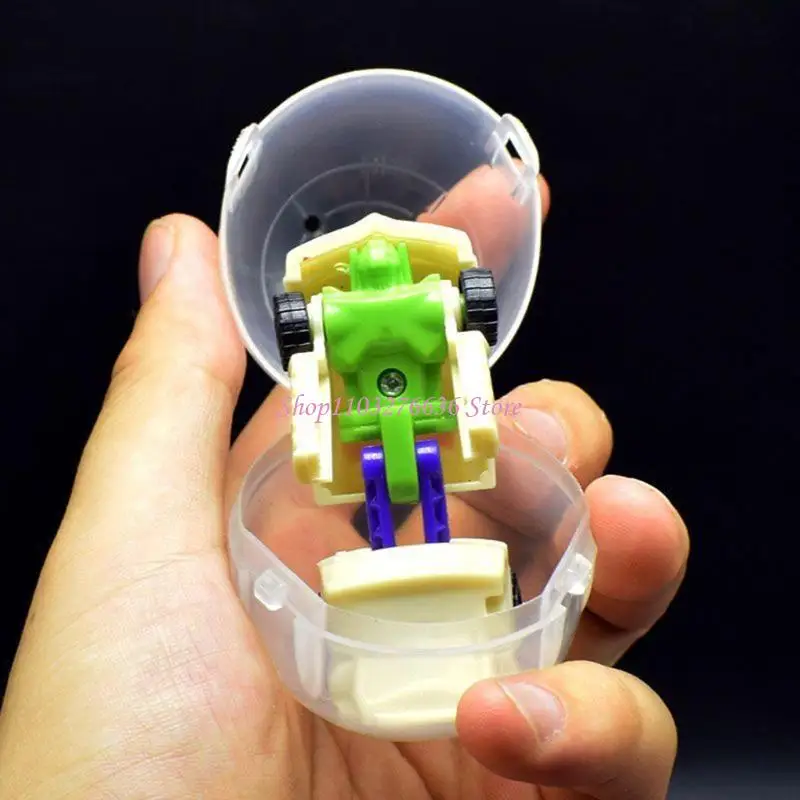 R6FD Kids Deformable Robot Toy High Quality ABS Crafts Surprise Capsule Kids Party Gashapon Supplies Easter Gift