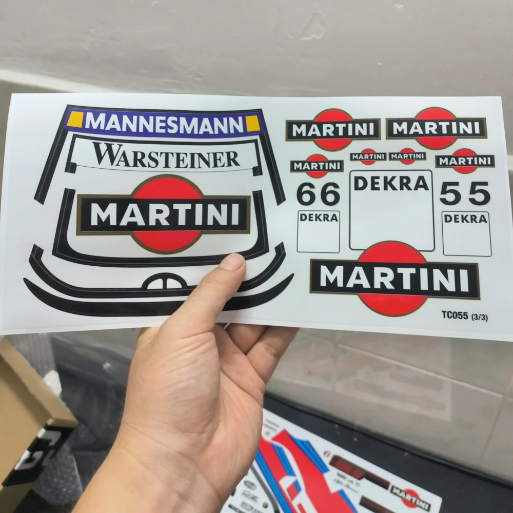 Martini Logo Naklejki arkusz naklejek dla 1/10 RC Drift Car lexan body diy Modyfikacja