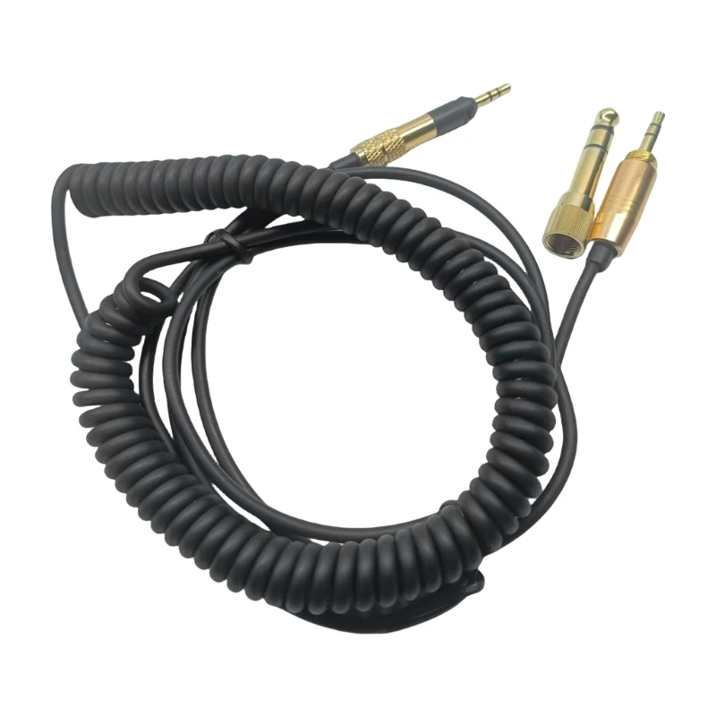 Cabo de fone de ouvido flexível e resistente para fones de ouvido HD598/599HD/558H/D518/HD599/HD569/HD6 fornece melhorar faixas de frequência