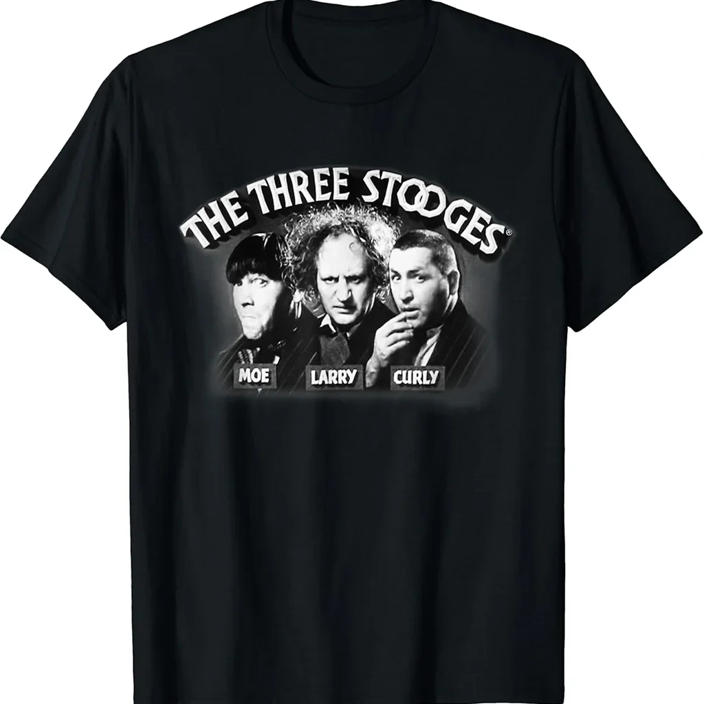 Vintage Les Trois Stooges Crédits d'Ouverture Drôle Unisexe Coton T-shirt S-4XL T125