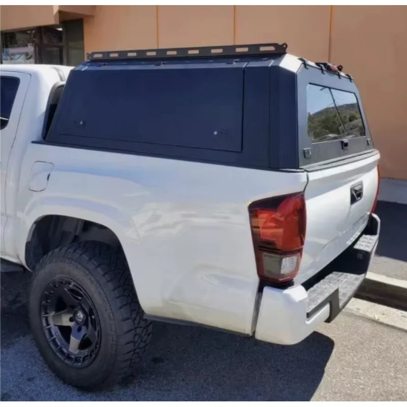 High Quality Steel Hardtop Canopy Manual Waterproof Locking Tailbox For 4x4 Pickup Truck