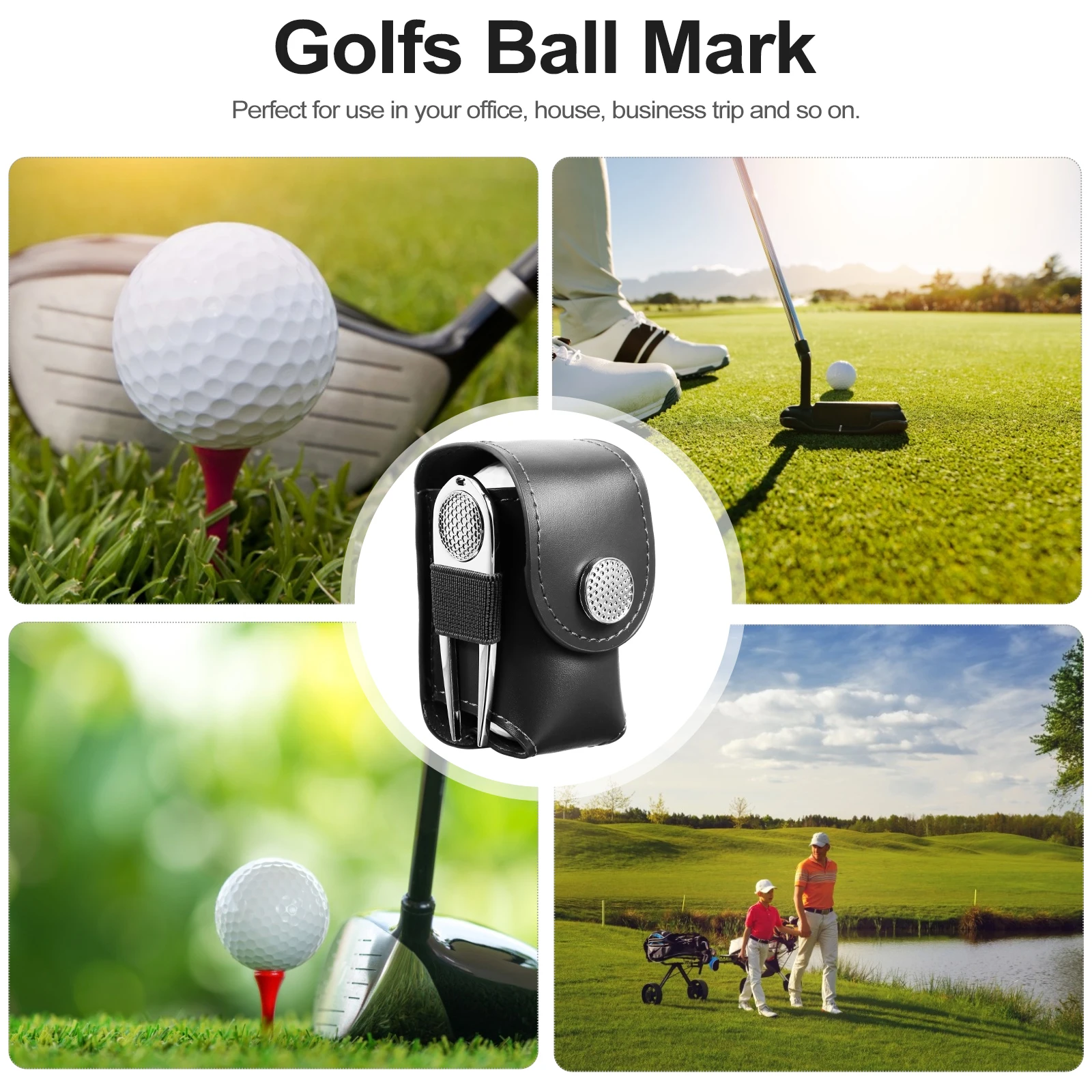 

1 set Golf Bag Accessory Set Ball Marking Tool Portable Marker Case Synthetic Plastic Equipment Golfs Tool Divot Tee
