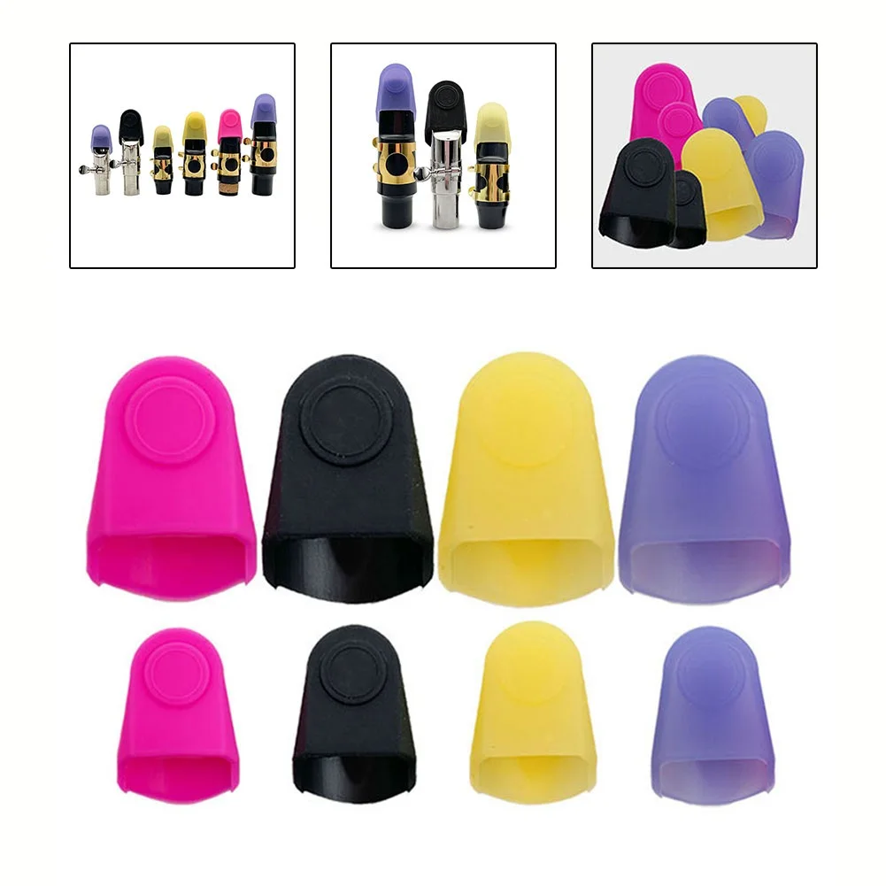 Saxophone Mouthpiece Cap Rubber Clarinet Mouthpiece Protective Cap Head For Alto Tenor Soprano Sax Saxophone Accessories