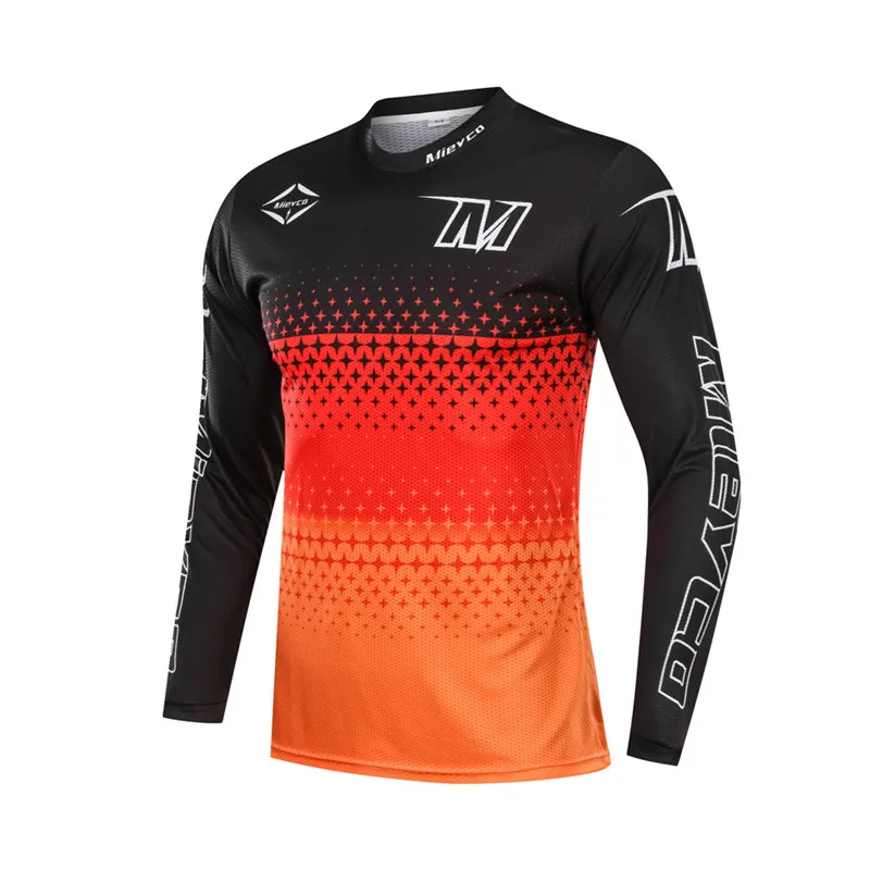 Downhill Jerseys  Men's Cycling T-shirt Cross country Motorcycle Mountain Bike Speed Reduction Suit Long Sleeve Quick Drying DH