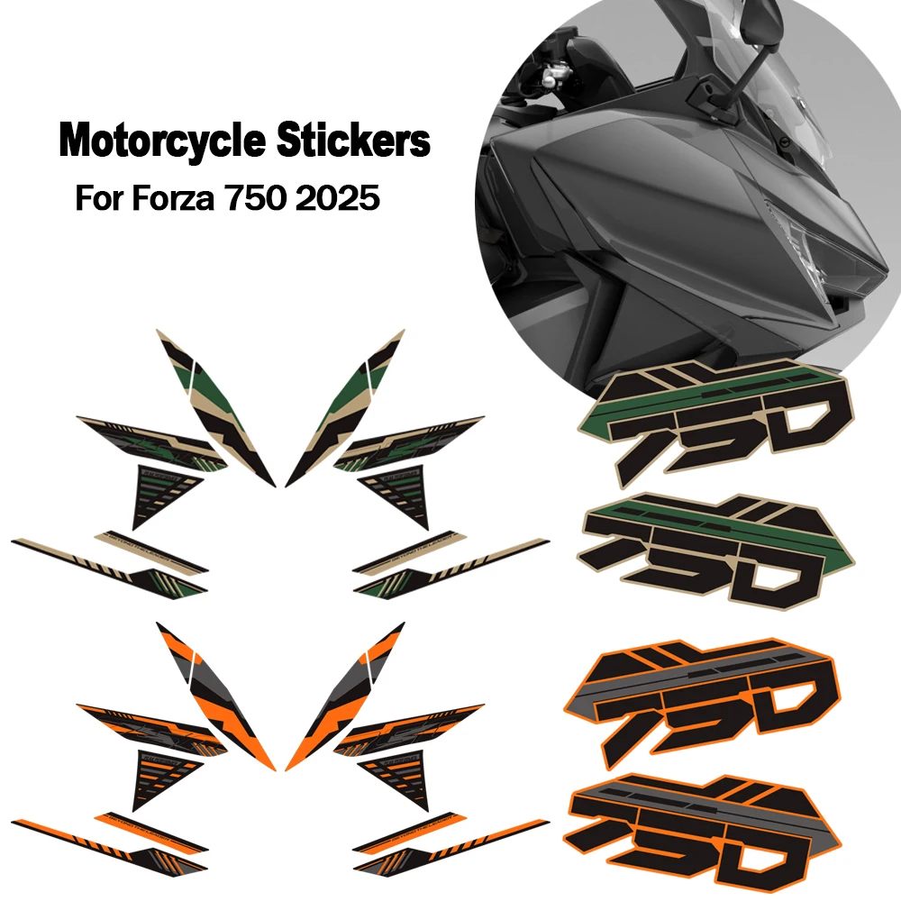 For Forza 750 2025 2026 New Motorcycle Fairing Sticker Kit Body Shell PVC Protection Decals Windshield Windscreen