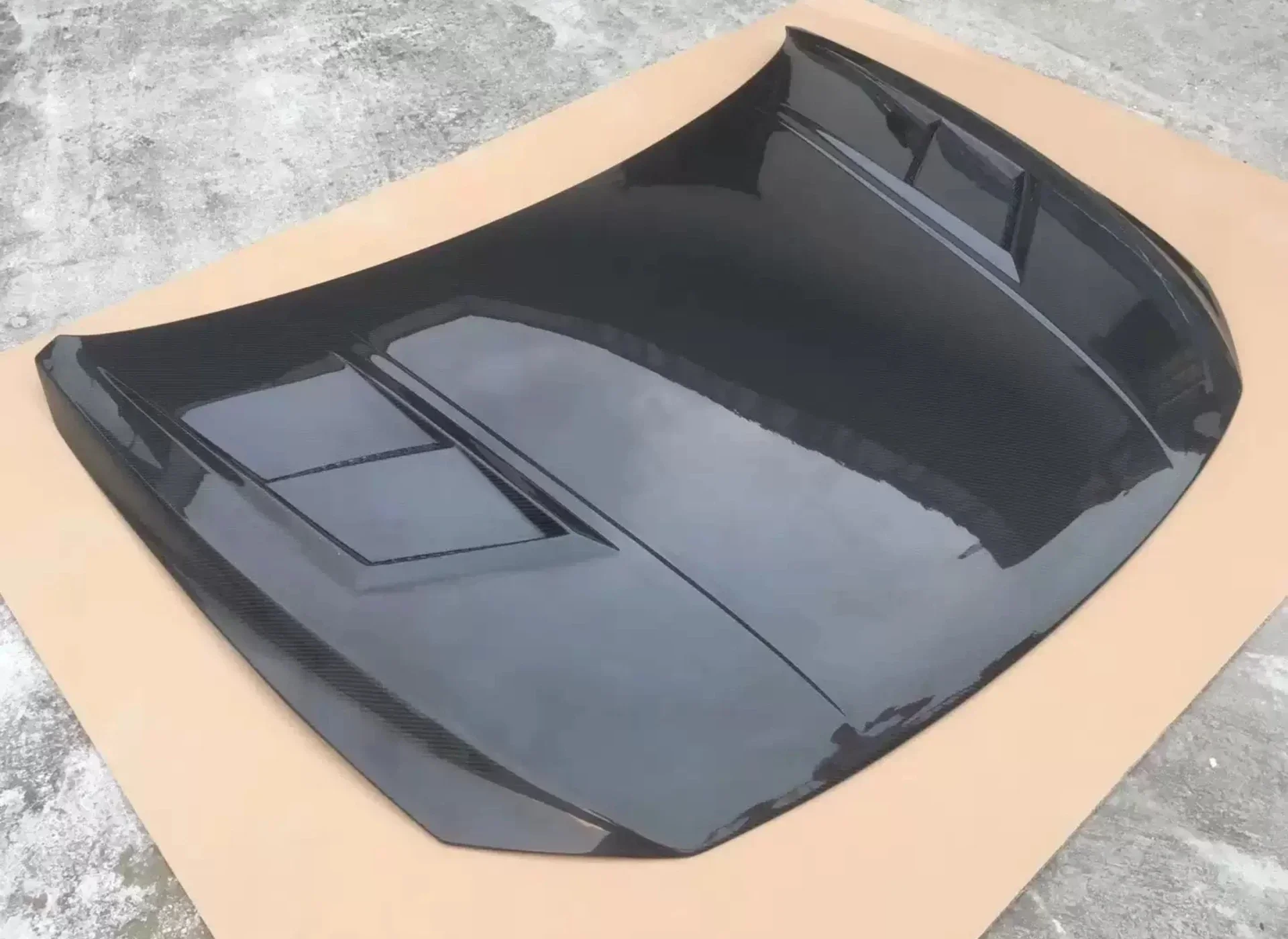 Carbon Fiber Hood Engine Cover for  vw Lamando Modified Aspec High Gloss Body Kit