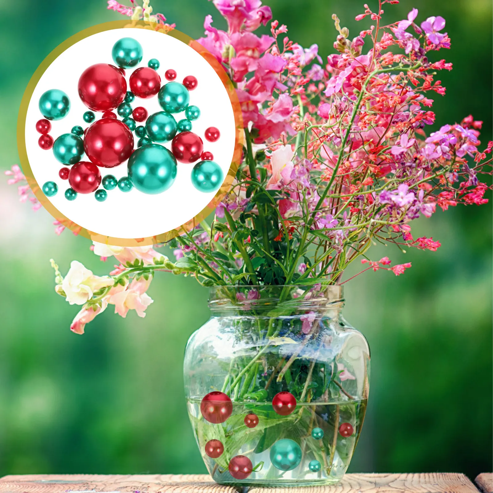 Home Decor Vase - 166 шт. искусственных жемчужин для наполнения