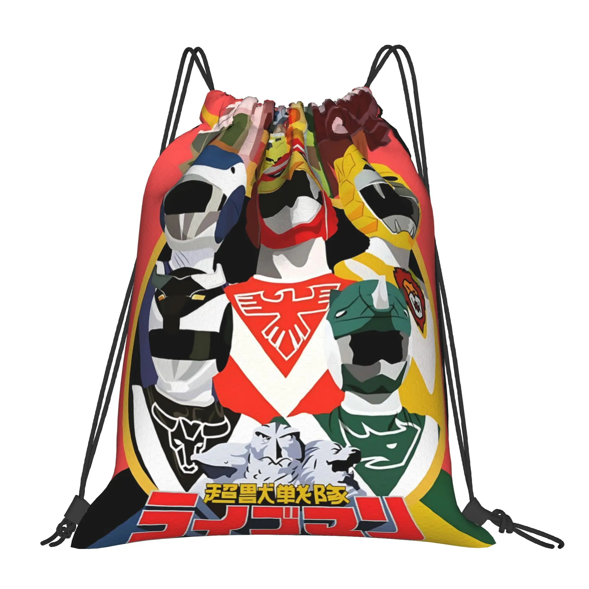 For travel Pouch Super Sentai best gift Kawaii Drawstring Bags School Shoe Clothes Storage Multi-function Teen Portable Rucksack