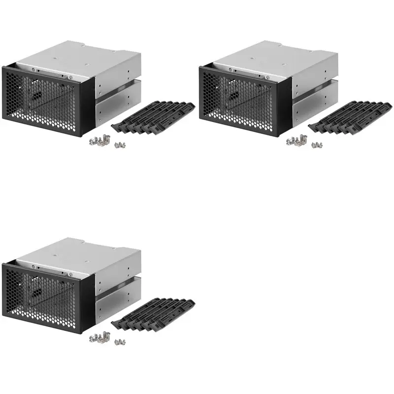 

Комплект из 3-х кейсов для жестких дисков 3,5 дюйма, подставка для HDD, держатель для 3 HDD-дисков