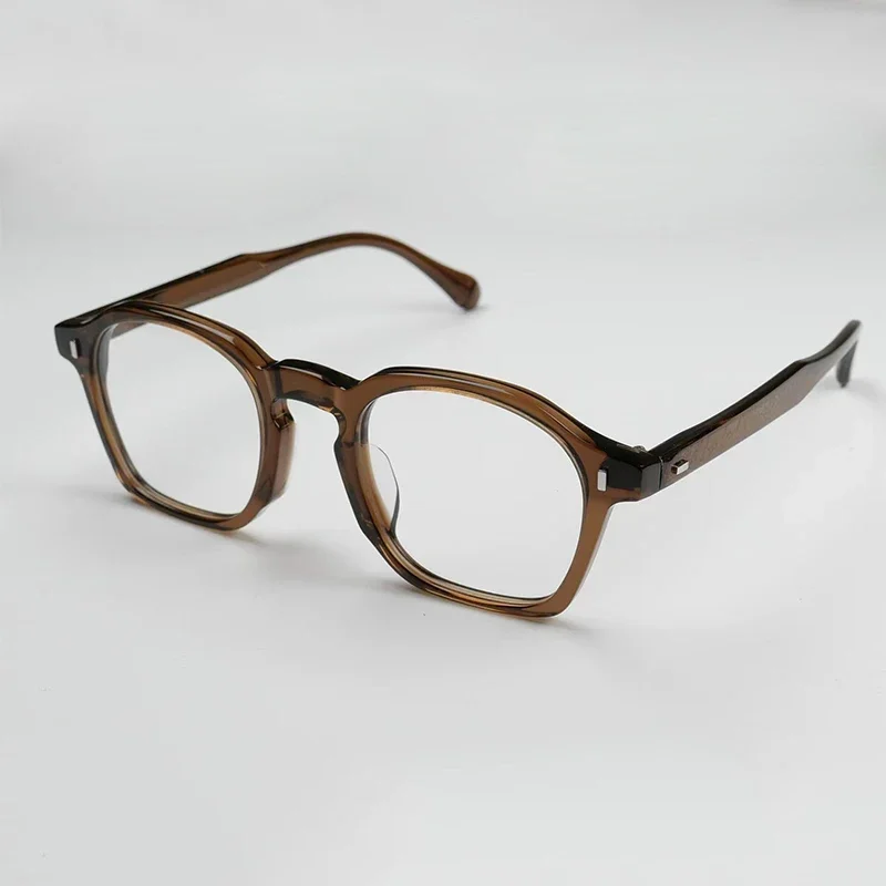 Japanese Acetate High Quality Eyeglasses Frames Men Fashion Prescription Square Glasses Women Tortoise Retro Frame 531