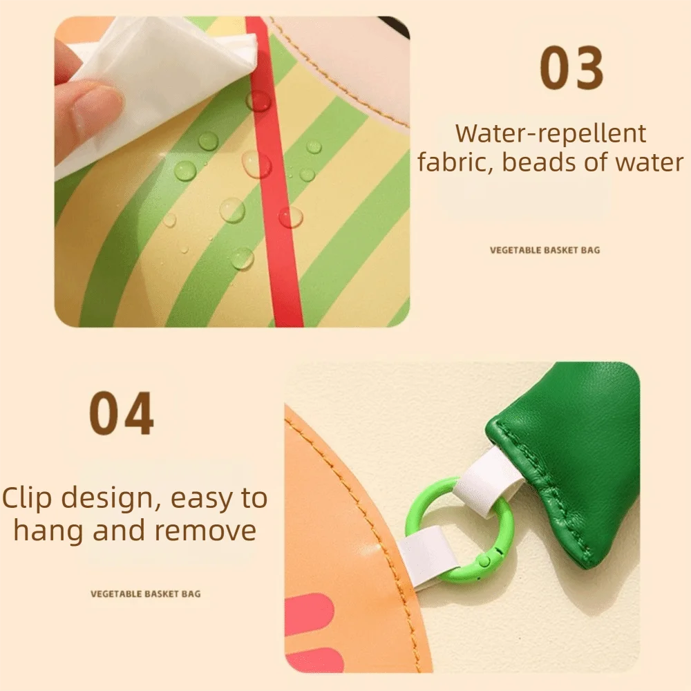 

PU Leather Hanging Tissue Bag Cartoon Design Waterproof Wall Hanging Tissue Holder Oil Proof Large Capacity