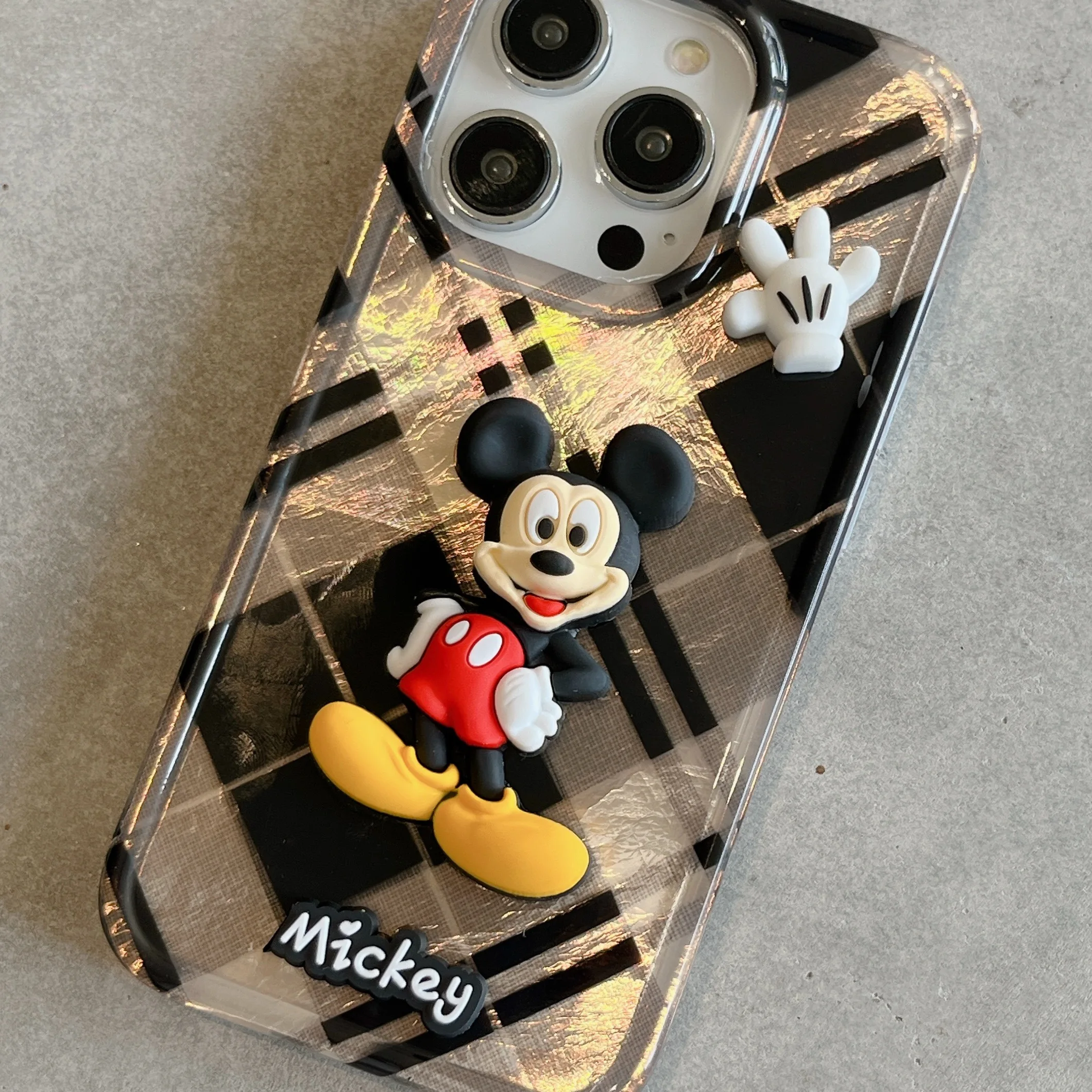 Holiday Gift Mickey Mouse Animation Cute Disney Cartoon Phone Case For iPhone 12 13 14 15 Pro Max Silica gel Anti-drop Case