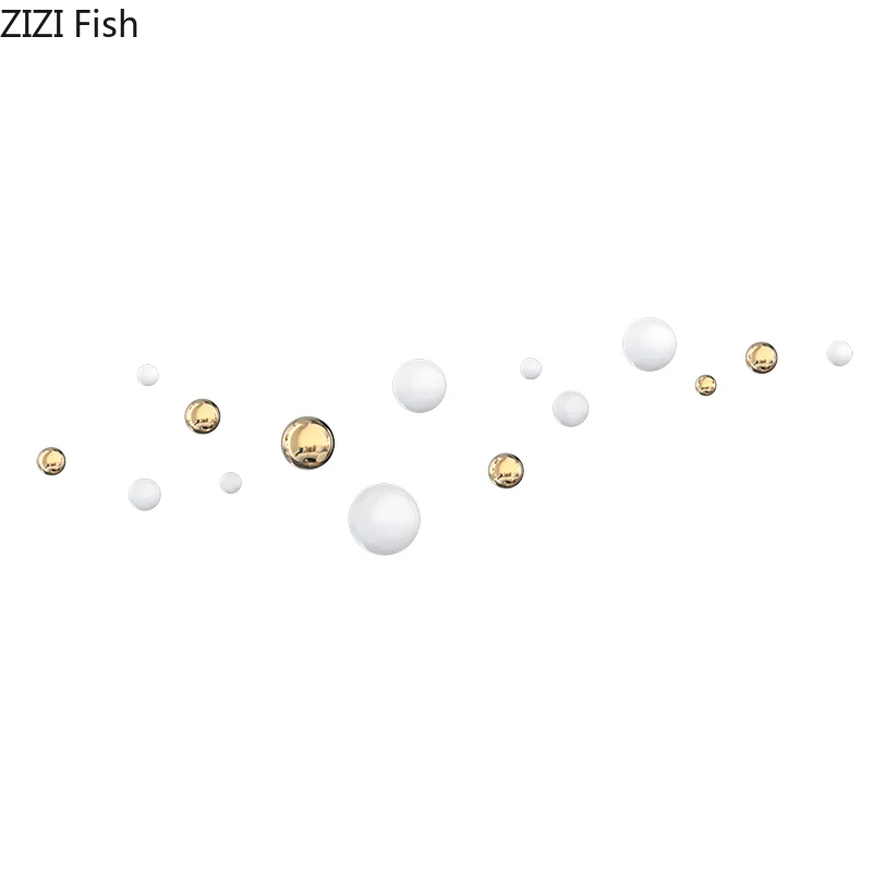 Wall Decoration Combination Gold Ball Wall Hanging Ornaments Plating Spherical Crafts Room Decor Backdrop Display Pendants