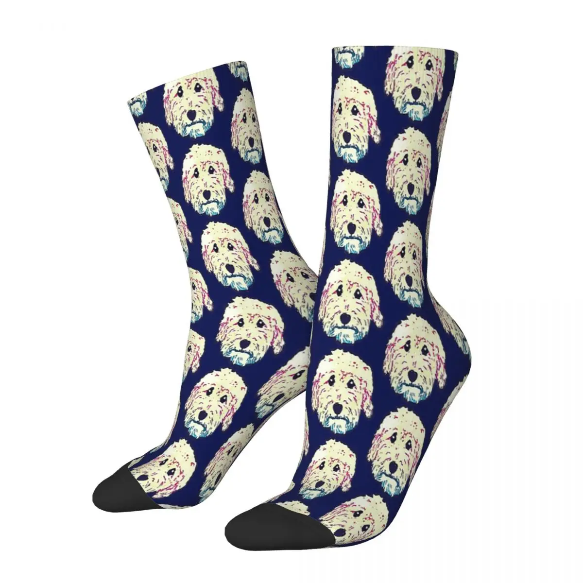 Goldendoodle Adorable Doodle Labradoodle Labradoodles Labrador Dog Doge Socks Male Mens Women Summer Stockings Printed