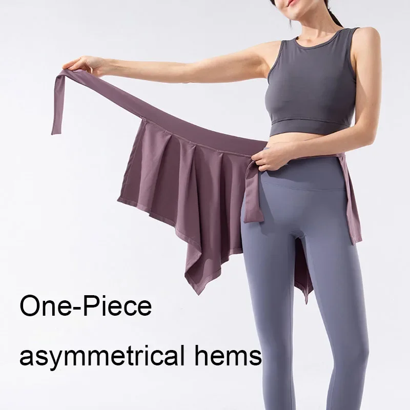 تنانير Aiithuug لليوجا والتنس للنساء، تنانير ملفوفة للتمارين الرياضية والجري والتمارين الرياضية والجري والركض