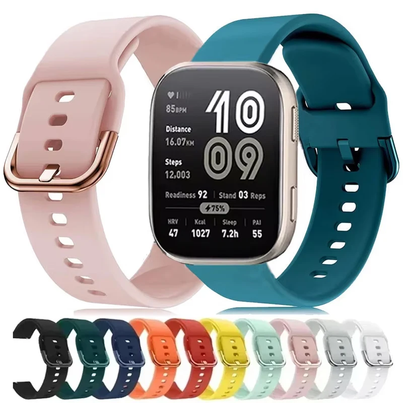 Correa deportiva de silicona de 20mm y 22mm para COLMI C8 Max, correa para pulsera COLMI i28 Ultra P86 P81 P28 Plus/V75 GPS M42 M41 M40/P8 P9 P10