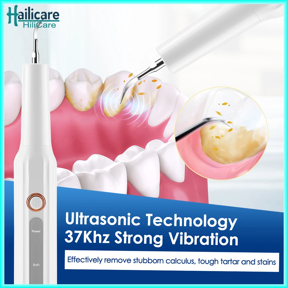 

Ultrasonic Dental Scaler Teeth Cleaner with LED Light Teeth Plaque Scaler Tartar Eliminator Stains Cleaner Dental Calculus Remov