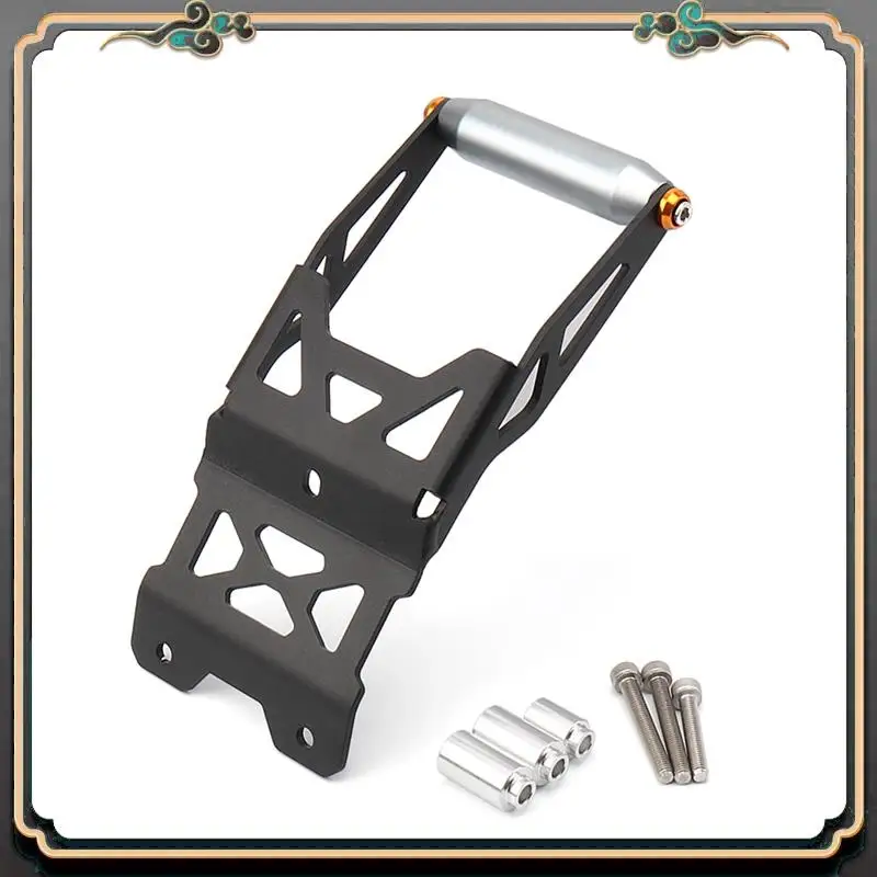 M45K-Motorcycle GPS Navigation Bracket Black & Silver Metal Motorcycle Accessories For DUCATI DESERT X Desertx Desert X 2023