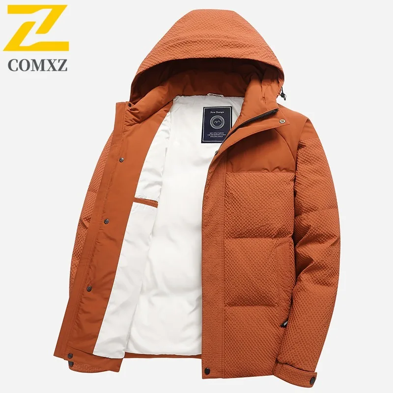 Men's solid color pure cotton Windbreaker Water-Resistant Outdoor Coat for Hiking Camping Fishing Autumn Winter Sportwear Jacket