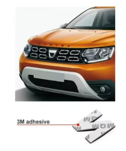 لرينو داسيا داستر سيارة معدنية ثلاثية الأبعاد رسائل هود شعار شارة شعار ملصقات السيارات التصميم اكسسوارات السيارات الصياد ثلاثية الأبعاد رسالة dx