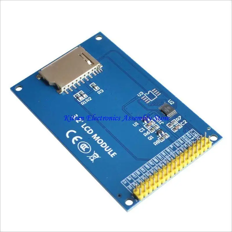 96GD ILI9341 넓은 시각적 각도 3.2 인치 TFT LCD 디스플레이 화면 18 핀 320x240 용접 솔더 4 와이어 SPI 인터페이스 백라이트