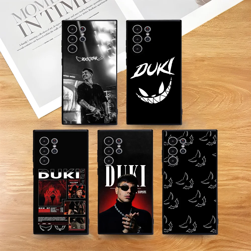 

Fashion Duki Rapper Phone Case For Samsung Galaxy S25 S24 S22 S23 Ultra S21 S20 Plus 5G Frosted Non-Slip Full Cover Soft Case