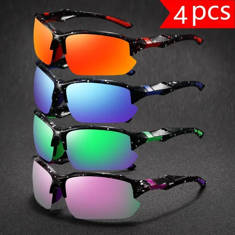 

4шт новых сверхлегких простых мужских солнцезащитных очков премиум-класса с градиентом