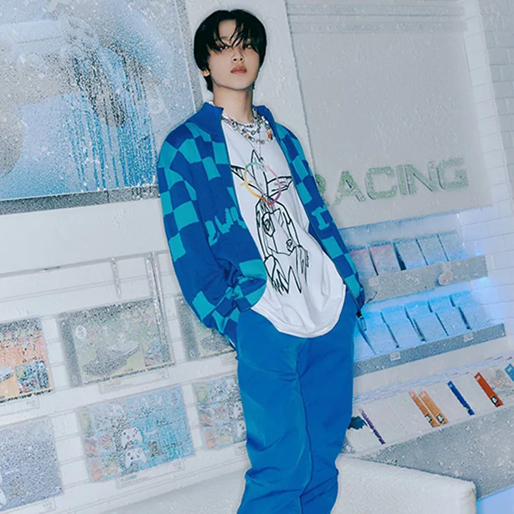 NCT DREAM Kihyun  Dino Loose Cotton round Neck Short Sleeve T-Shirt Unisex Summer Casual Wear Cartoon Print Comfortable Fit view 3