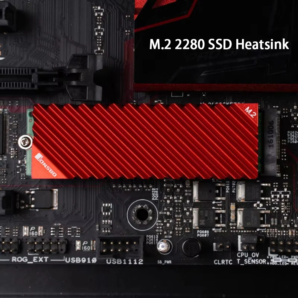 M.2 SSD NVMe Heat Sink 2280 Solid State Hard Disk Aluminum Heatsink With Thermal Pad Ultra Thin PC Cooling Accessories