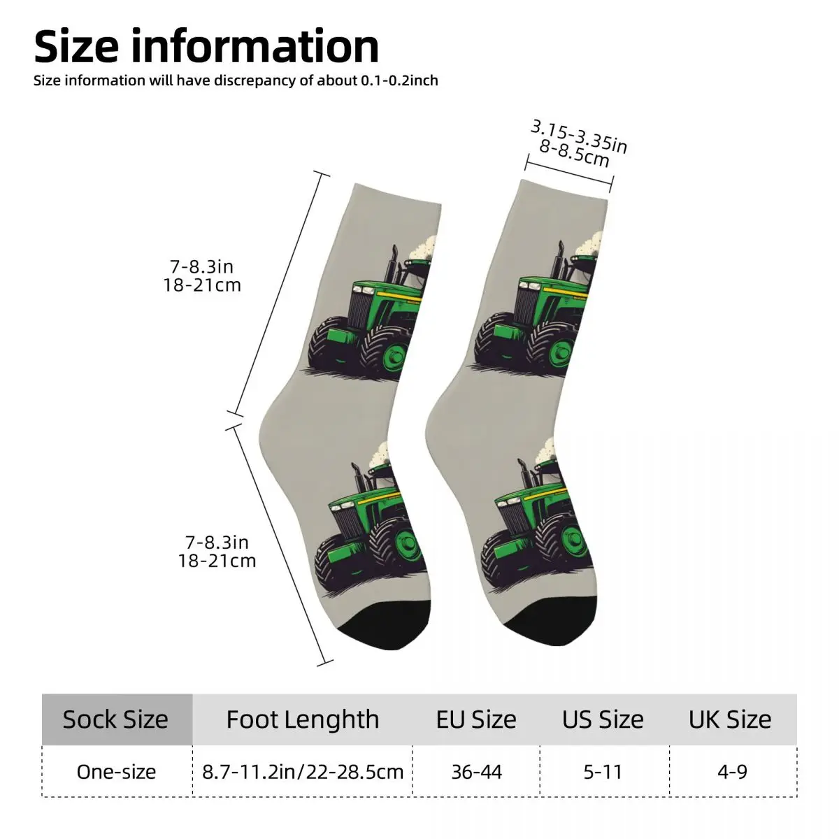 Traktor Men Women Socks Cycling Novelty Spring Summer Autumn Winter Stockings Gift image 2