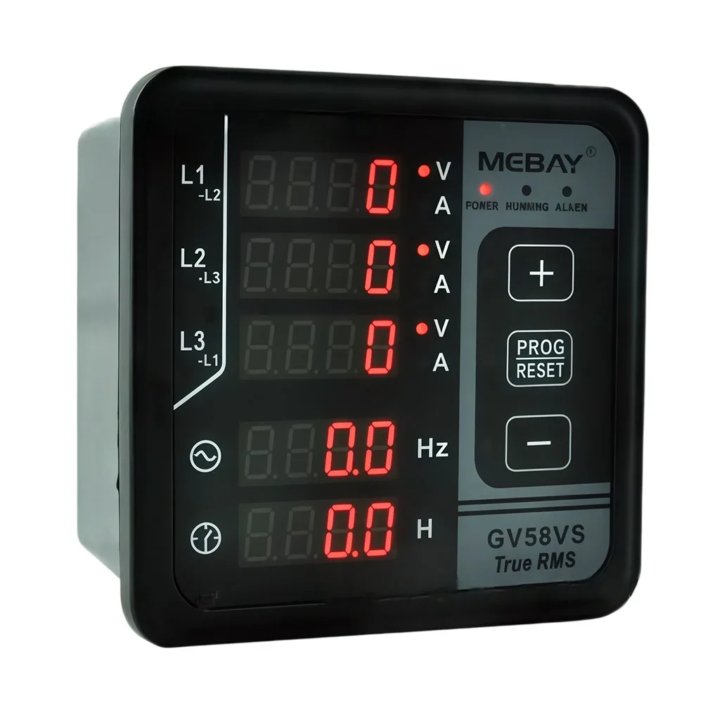 Mebay Updated Engine Multi function Digital Meter GV59   GV58VS Generator Multifunctional Digital Meter With Protection Function