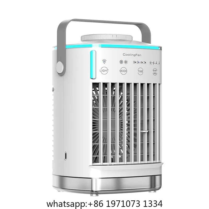 Air conditioning fan with water, ice, and single cooling for home use. Dormitory desktop small silent purification fan