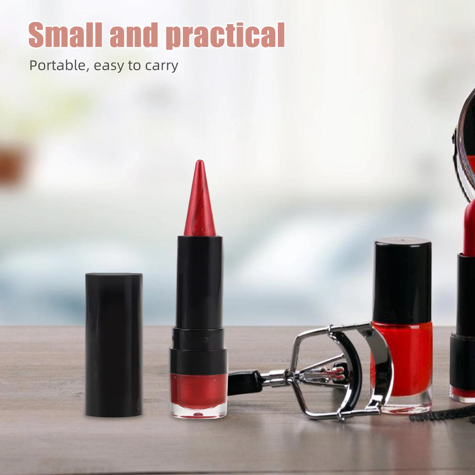 Rossetto scintillante Penna per labbra Strumento di trucco multiuso per linea labbra Ombretto Eyeliner Fornitura di bellezza durevole