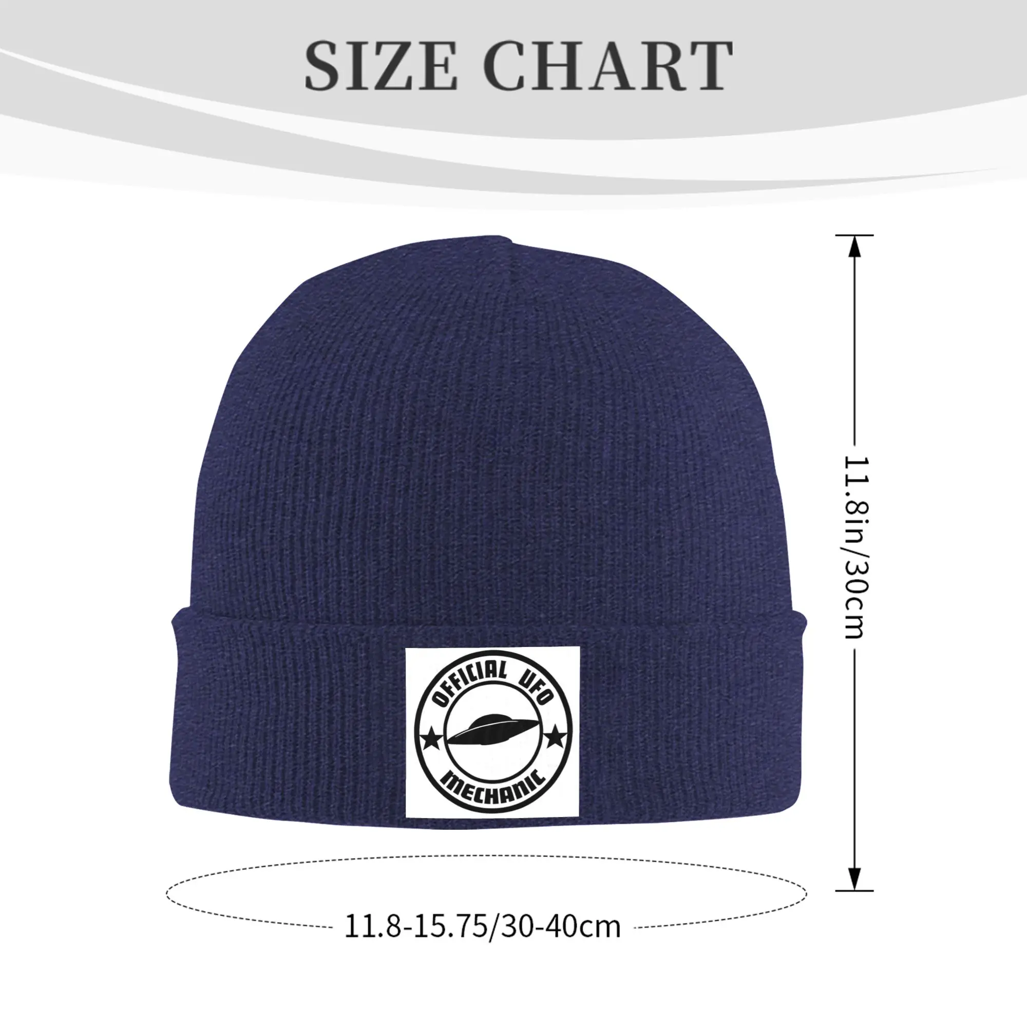 Official UFO Mechanic Winter Skullies Beanies Hat Warm Autumn Knitted Hats Bonnet Caps for Women Men