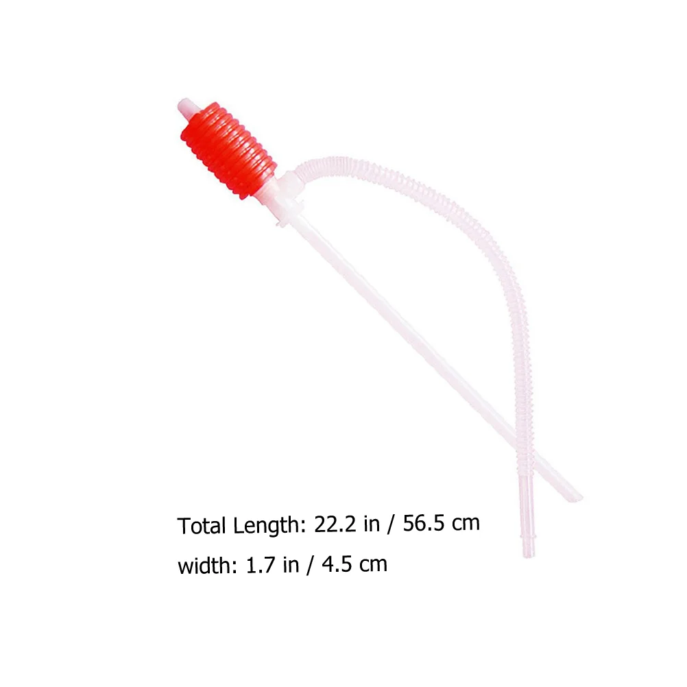 4 Pcs Air Pump Oil Extractor Liquid Squeezing Siphon High Speeds Hand Transfer Fuel Red Manual