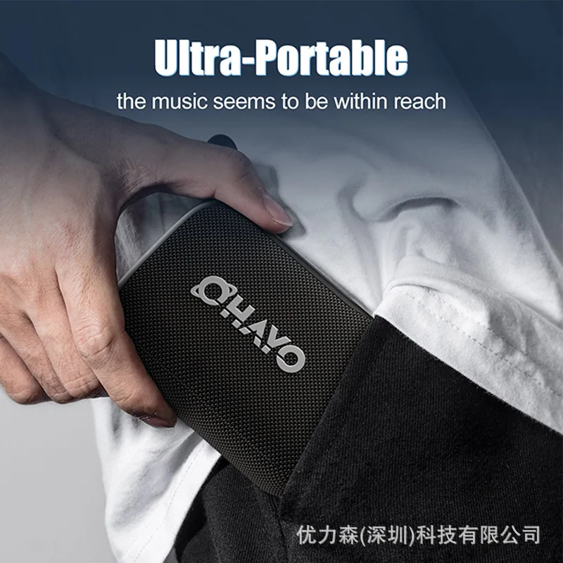 Alta fidelidade qualidade de som bluetooth alto-falante grande volume tws estéreo sem fio subwoofer casa ao ar livre à prova dwaterproof água portátil carro mini áudio